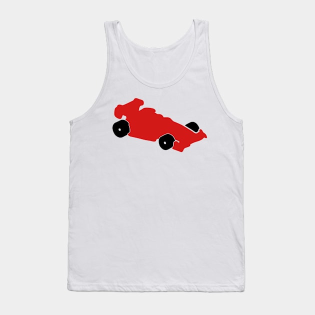 Red Race Car Icon Tank Top by AustralianMate